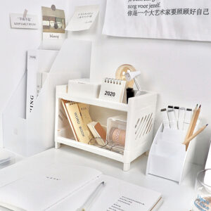 Double-layer Desk Organizer Rack Stationary
